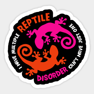 Reptile Lover Shirt bearded dragon exotic pet Sticker